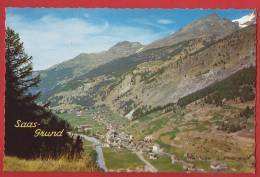 YY0296-01 Saas Grund Mit Fletschhorn. Nicht Gelaufen. Furter 106-818 - Saas-Grund