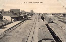 Brandon Manitoba RR Station 1905 Postcard - Other & Unclassified