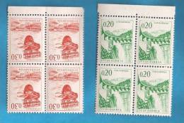 1966 X  1155-56  JUGOSLAVUJA  DEFINITIVE HIDROZENTRALA - JABLANICA TURBINE - Unused Stamps