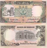 Sudan P-46, 10 Pounds, City Gate / Bank Of Sudan In Khartoum - Soedan