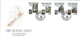 New Zealand 1987 Scenic Issue FDC - FDC