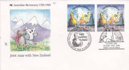 New Zealand 1988 Australian Bicentenary Joint Issue With New Zealand  FDC - FDC