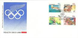 New Zealand 1988 Health Olympics FDC - FDC