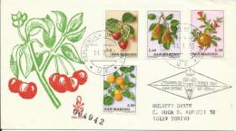 TOP!! SAN MARINO * OBST AUF FDC * 1973 **!! - Cartas & Documentos