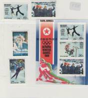 COREE DU NORD, Jeux Olympiques Lake Placid 1980 - Hiver 1980: Lake Placid