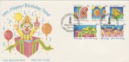 New Zealand 1991 Happy Birthday FDC - FDC