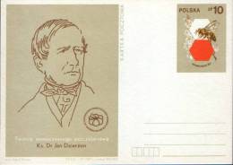 Poland-Postal Stationery Postcard Unused 1987-Creator Of Modern Beekeeping Dr. Jan Dzierzon - Honeybees