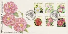 New Zealand 1992 Camellias FDC - FDC
