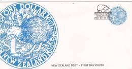 New Zealand 1993 Round Blue Kiwi FDC - FDC