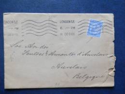 A2558  LETTER 1912 TO BEGIUM - Perfin