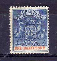 British South Africa Company - 1893 - ½d Definitive - MH - Andere & Zonder Classificatie