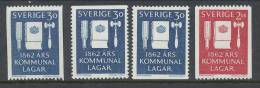 Sweden 1962 Facit # 534-535. Centenary Of Municipal Laws. Set Of 4, See Scann, MNH (**) - Ungebraucht