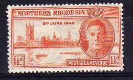 Northern Rhodesia - 1946 - 1½d Victory Issue (Perf 13½) - MH - Rhodésie Du Nord (...-1963)