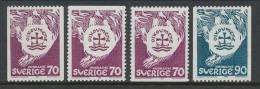 Sweden 1968 Facit # 633-634. World Council Of Churches,  Set Of 4, See Scann, MNH (**) - Neufs