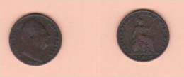 MONETA FARTHING DEL 1836 GRAN BRETAGNA COME DA IMMAGINE - Andere & Zonder Classificatie