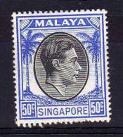 Singapore - 1950 - 50 Cents Definitive (Perf 17½ X 18) - MH - Singapour (...-1959)