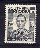 Southern Rhodesia - 1937 - 6d Definitive - MH - Zuid-Rhodesië (...-1964)