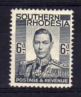 Southern Rhodesia - 1937 - 6d Definitive - MH - Rhodésie Du Sud (...-1964)