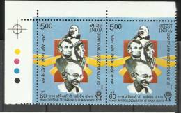 INDIA, 2008, 60th Anniversary Of The Universal Declaration Of Human Rights,  Pair With Traffic Lights, MNH, (**) - Neufs