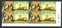 INDIA, 2008, Centenary Of Indian Institute Of Science, Bangaloset 2v Setenant Block Of 4, With Traffic Lights, MNH, (**) - Neufs