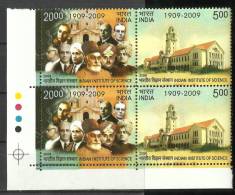 INDIA, 2008, Centenary Of Indian Institute Of Science, Bangalore, Pair, 2v Setenant, With Traffic Lights, MNH, (**) - Neufs