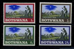 Botswana** N° 199 à 202  - Noël - Botswana (1966-...)