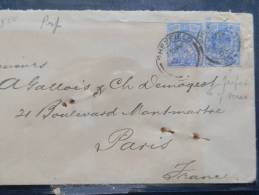 A2560  LETTERTO BELGIUM VERSO KEEP BROTHERS  BIRMIUNGHAM - Perfin