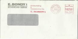 DINAMARCA CC CON FRANQUEO MECANICO E BONDY DE BALLERUP 1983 - Maschinenstempel (EMA)