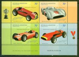 Voitures De Course De Fangio, Automobile - ARGENTINE - Alfa Romeo, Mercedes, Lancia, Maserati - N° 2264 à 2267 ** - 2001 - Ungebraucht