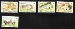 St. Helena 1990 Christmas Parish Churches MNH - Saint Helena Island