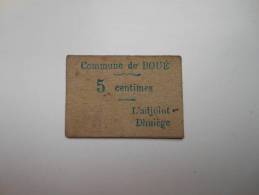 Aisne 02 Boué , 1ère Guerre Mondiale 5 Centimes - Buoni & Necessità