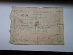 Aisne 02 Chambry-sous-Laon , 1ère Guerre Mondiale 1 Franc - Notgeld