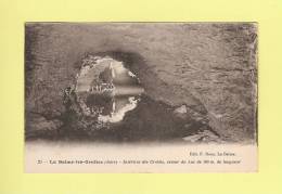 CPA..( 38 )..La BALME Les GROTTES : Intérieur Des Grottes , Retour Du Lac  De 180 M De Longueur    - ( 2 Scans ) - La Balme-les-Grottes
