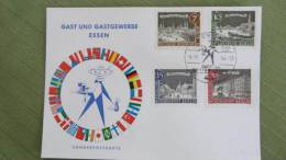 Sonder-Postkarte "Gast Und Gastgewerbe Essen" Vom 6.9.64 Mit Sonderstempel BM Mi Berlin 218-221 - Macchine Per Obliterare (EMA)