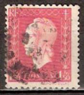 Timbre France Y&T N° 691 (2) Obl.  Marianne De Dulac.  1 F 50. Groseille. Cote 0,15 € - 1944-45 Marianne (Dulac)