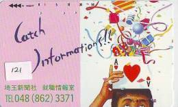 TELECARTE à Jouer Japon (121)  Japan PHONECARD Playing Card * TELEFONKARTE Spiel Karte * JAPAN * ACE - Giochi