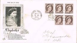 0686. Carta  F.D.C. OTAWA (Ontario) Canada 1954. Elisabeth II - Cartas & Documentos