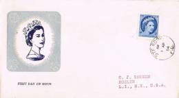 0688. Carta  F.D.C. Sainte ROSA (Canada) 1954. Elisabeth II Coronation - Cartas & Documentos
