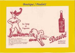 BUVARDS : Aperitif DAURE  Le Loup Et L´Agneau - Schnaps & Bier