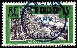 TOGO CAD Obl Cancel Stempel PALIME 19-01-1926 S/ YT 129 : 15c (vert) Cacaoyer Kpalimé - Gebraucht