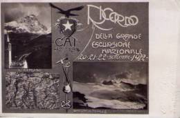 Cartolina Ricordo Della Grande Escursione Nazionale 1912 C.A.I. Sez.Milano - Other & Unclassified
