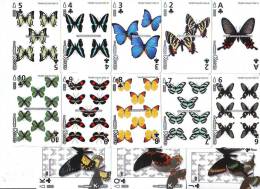 SET 13 CARTES PREPAYEE à Jouer Japon (SET C) PAPILLON * BUTTERFLIES * Japan PREPAID CARDS Playing Cards * Karten * JAPAN - Spiele