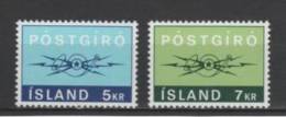 (S0603) ICELAND, 1971 (Postal Checking Service). Complete Set. Mi ## 453-454. MNH** - Nuovi