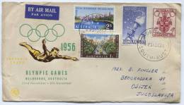 Australia - Adelaide, 1956. Olympic Games Melbourne, Air Mail - Sommer 1956: Melbourne