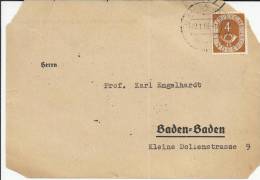 ALEMANIA BADEN BADEN TARJETA DETERIORADA - Cartas & Documentos