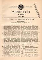 Original Patentschrift - J. Farquhar In Watsons Bay Vaucluse , 1902 , Luftzug - Lampe , Lamp , Lamps !!! - Luminaires & Lustres