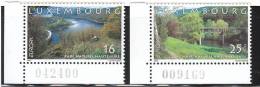 LUSSEMBURGO  EUROPA 1999  RISERVA  E PARCHI NATURALI -  - INTEGRI - Unused Stamps