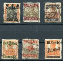 DANTZIG 1920 USED (1 STAMP MINT) IN GOOD CONDITION. USADOS EN BUEN ESTADO (UN SELLOS NUEVO) - Usati