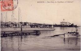 TUNISIE - BIZERTE REGENCE DE TUNIS - CARTE POSTALE BAIE PONTY-LES TORPILLEURS ET L'AMIRAUTE. - Autres & Non Classés