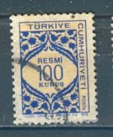 Turkey, Yvert No 129 - Dienstmarken